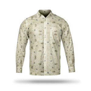 AL AWALI Men's Unstitched Fabric Printed 100% Fancy Cotton for Shirting - 58 inch x 1.75 mtr, Light Green