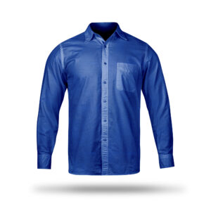 AL AWALI Men's Unstitched Fabric Printed 100% Fancy Cotton for Shirting - 58 inch x 1.75 mtr, Dark Blue