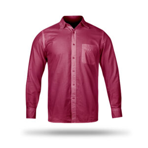 AL AWALI Men's Unstitched Fabric Printed 100% Fancy Cotton for Shirting - 58 inch x 1.75 mtr, Red