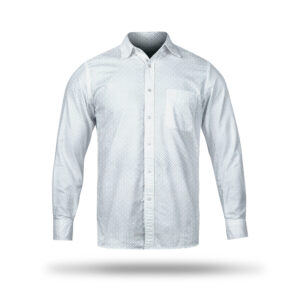 AL AWALI Men's Unstitched Fabric Printed 100% Fancy Cotton for Shirting - 58 inch x 1.75 mtr, Blue/Green