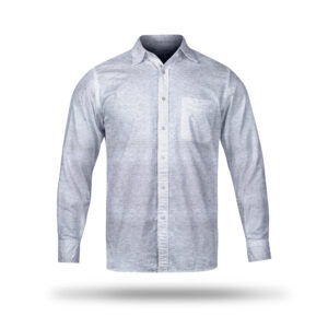 AL AWALI Men's Unstitched Fabric Printed 100% Fancy Cotton for Shirting - 58 inch x 1.75 mtr, Light Grey