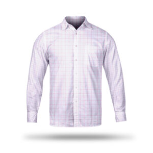 AL AWALI Men's Unstitched Fabric Printed 100% Fancy Cotton for Shirting - 58 inch x 1.75 mtr, Grey/Red