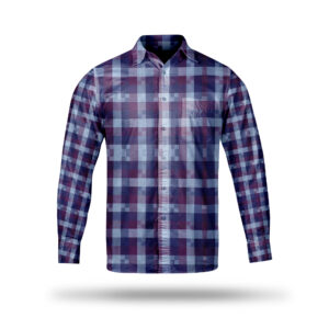 AL AWALI Men's Unstitched Fabric Printed 100% Fancy Cotton for Shirting - 58 inch x 1.75 mtr, Purple/Grey