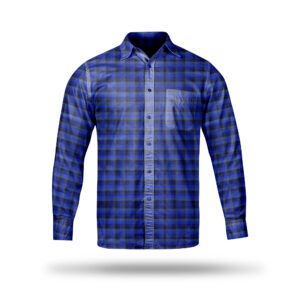 AL AWALI Men's Unstitched Fabric Printed 100% Fancy Cotton for Shirting - 58 inch x 1.75 mtr, Blue