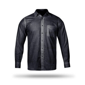 AL AWALI Men's Unstitched Fabric Printed 100% Fancy Cotton for Shirting - 58 inch x 1.75 mtr, Black