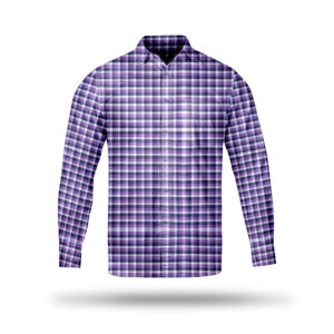 AL AWALI Men's Unstitched Fabric Printed 100% Fancy Cotton for Shirting - 58 inch x 1.75 mtr, Purple